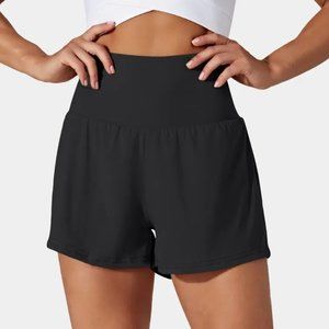 Halara Back Pocket Plus Side Hidden Pocket 2-in-1 Gym Shorts 3"